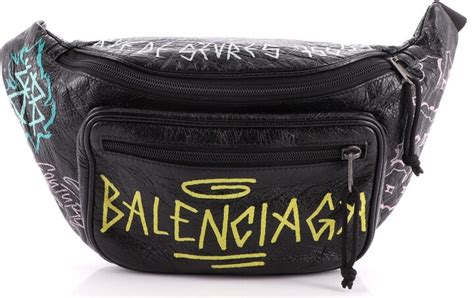 balenciaga explorer belt bag replica|Balenciaga Explorer Graffiti Logo Canvas Belt Bag .